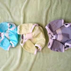 (3) Thirsties xs diaper covers hook and loop